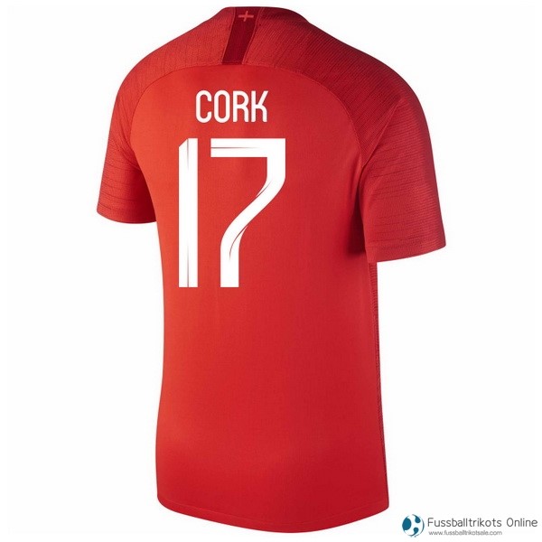 England Trikot Auswarts Cork 2018 Rote Fussballtrikots Günstig